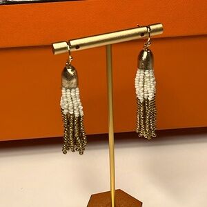 BEADED TASSEL EARRINGS